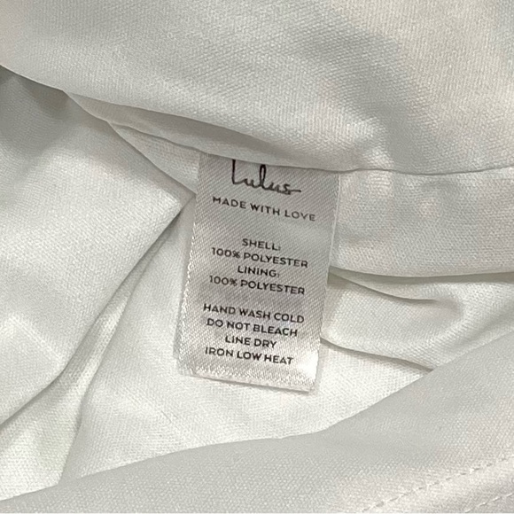 Lulu's White Sequin Spaghetti Strap Party Dress - Picture 5 of 8